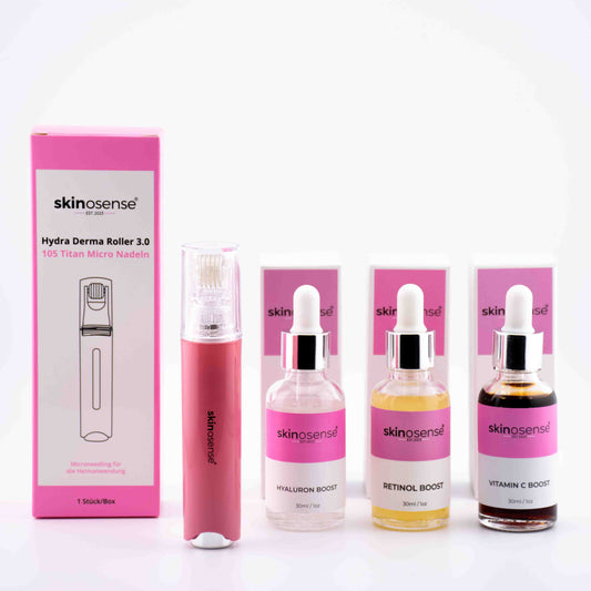 Anti-Fältchen Microneedling-Set für strahlende Haut